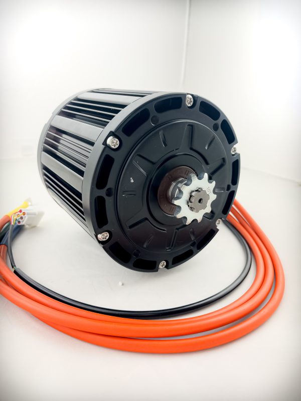 Электродвигатель QS Motor 3kW (BLDC, 72 В, до 85 Н·м, воздушное охлаждение, с датчиками Холла) — изображение 2