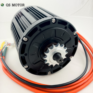 Электродвигатель QS Motor 4kWt (BLDC, 72 В, до 110 Н·м, воздушное охлаждение, с датчиками Холла)