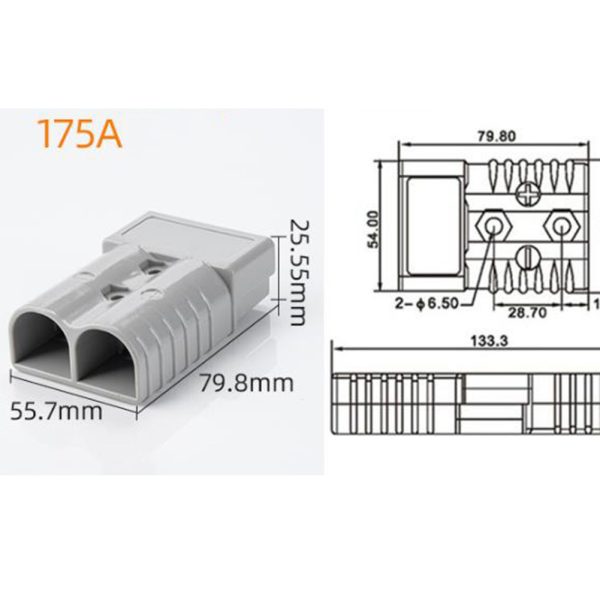 Anderson Plug 175A 600V (серый) — изображение 3