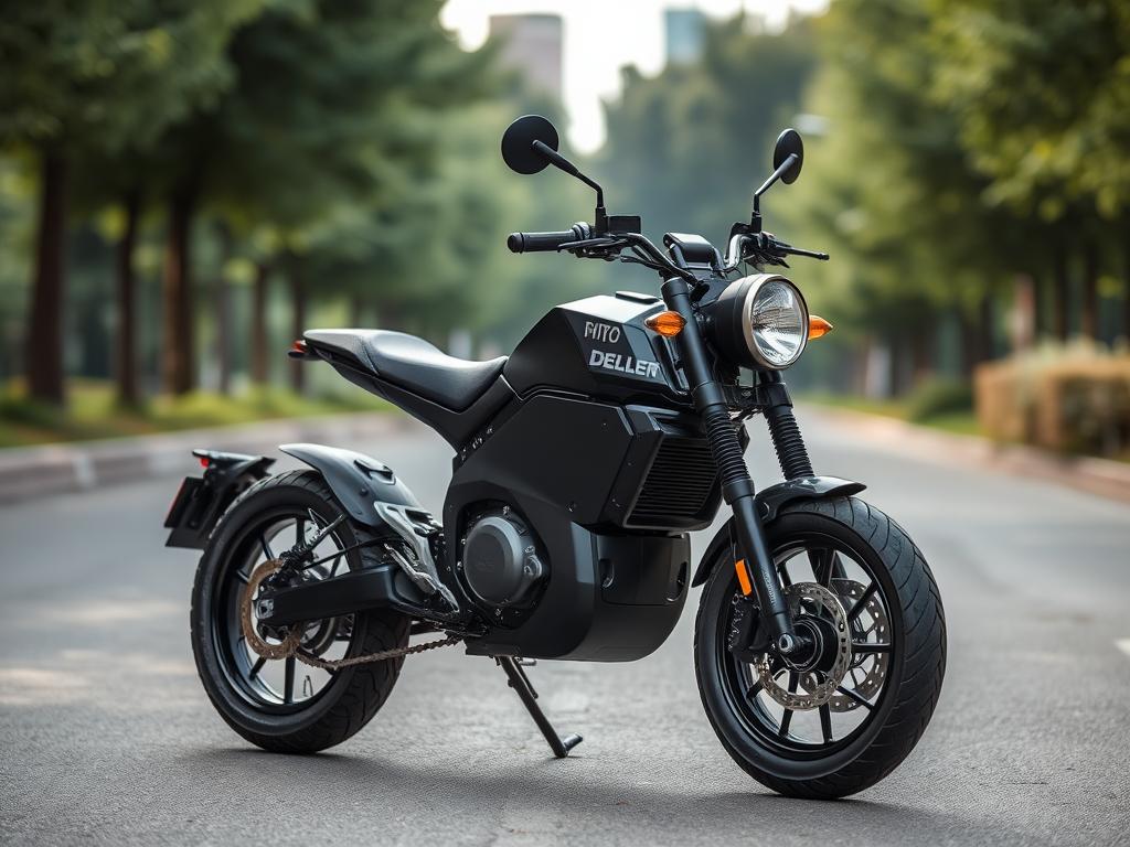 Deller electric motorcycleфото
